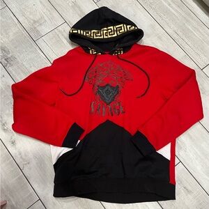 Hudson Outerwear Savage Pullover Hoodie Sweatshirt Red Size XXL